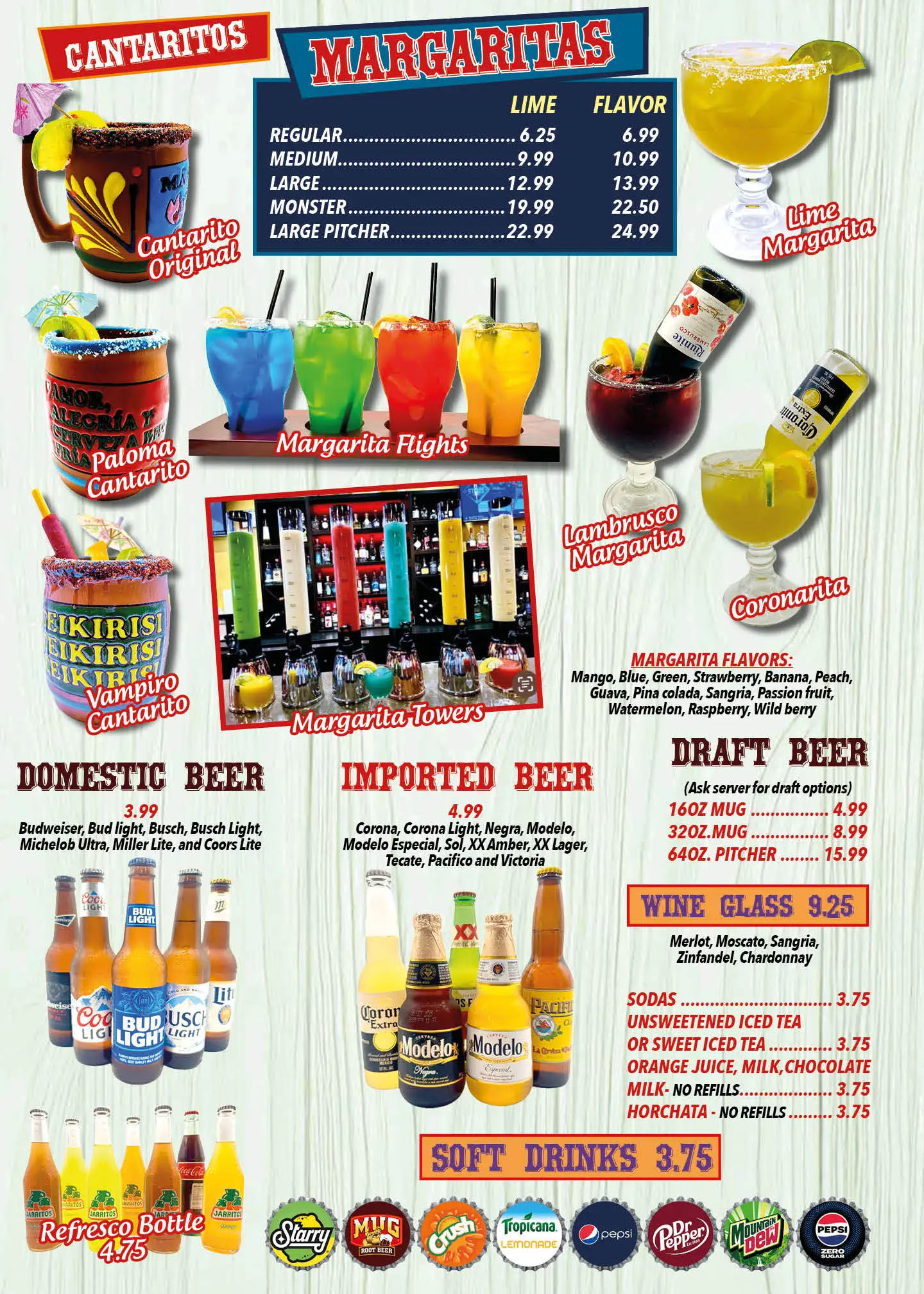 Palenque  drink menu 